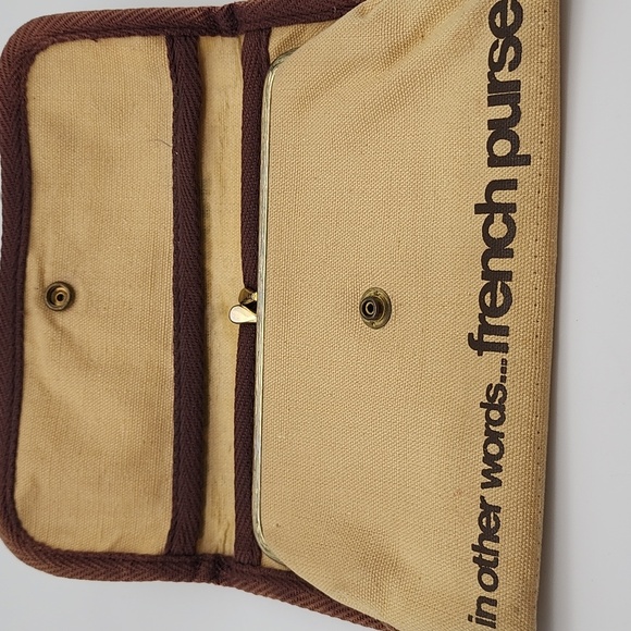 Porte-Monnaie Pour... in other words... french purse Canvas Wallet - Picture 3 of 9